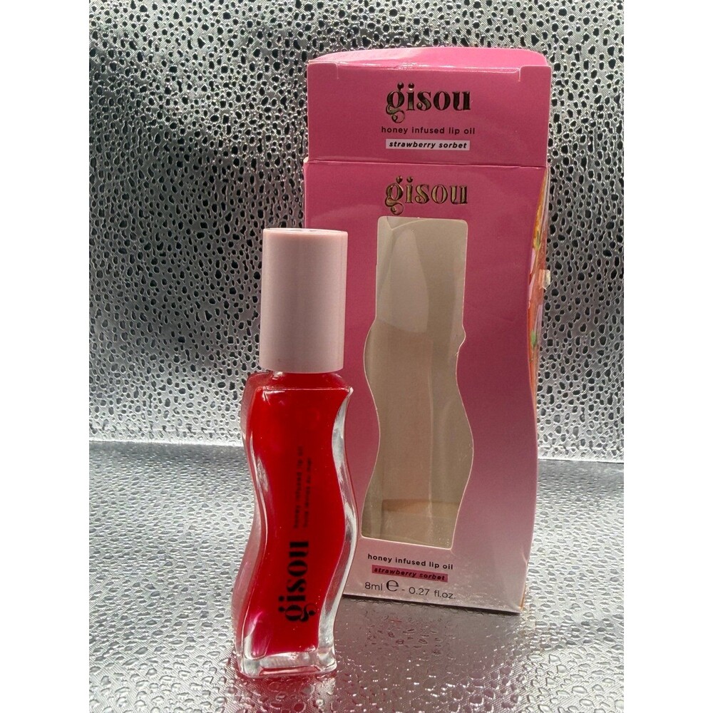 Gisou Honey Infused Lip Oil in Strawberry Sorbet